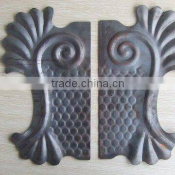 ornamental wrought iron gate lock plate