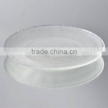 6'' 8'' 10'' Clear Round Pearl Glass Plate