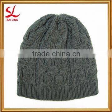 Wholesale Factory Wool Beanie Custom 2015 New Fashion Cheap Twist Knit Mens Crochet Hat