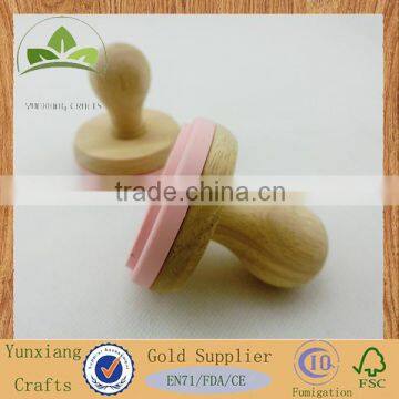 Hot Sale Soild Wood Stamp With Colored Silicone photo-3