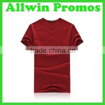 Top Quality V-neck T-shirt for Custom Design