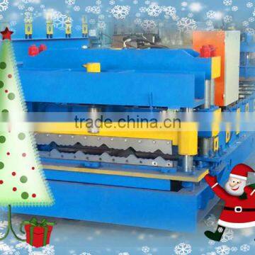 Bias Circular Glazed Tile Roll Forming Machine With 3KW Hydraulic Powe