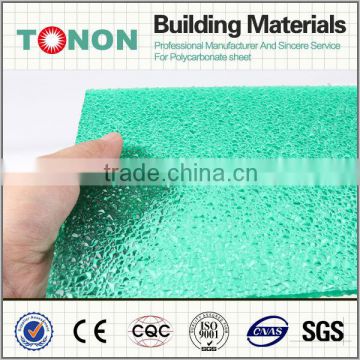 embossed pc sheet polycarbonate roofing as diamond shape embossed sheet