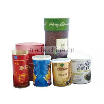 Disposable empty paper can for food