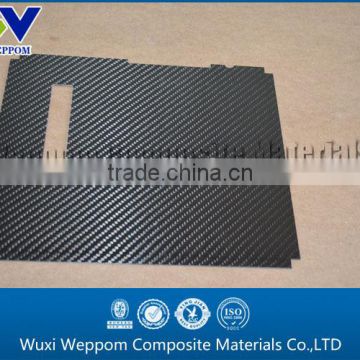 3k high glossy twill carbon fiber cutting parts carbon fiber plate