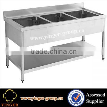 best double bowl kitchen stainless steel sink with drainboard brand