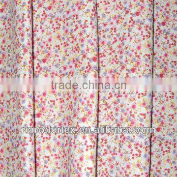 T/C Small Flower Print Dress Fabric