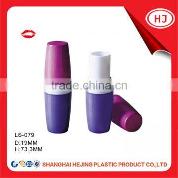 Empty special shape customize color plastic lipstick tube container