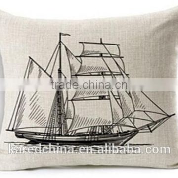 Wholesale Home Decoration Cotton Linen Square Sofa Pillow Cover