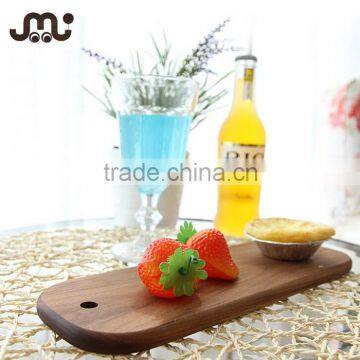Retro Chamfered Square Wooden Cream Plate