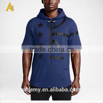 Active Wholesale blue pullover blank fleece hoodies for men