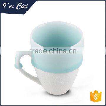 Jingdezhen flow glaze craft ceramic tea mug CC-C035