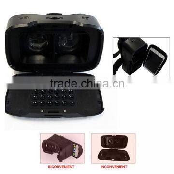 2016 Google Cardboard VR BOX 2.0 Version 2 VR Virtual Reality Glasses + Smart Bluetooth Remote Control