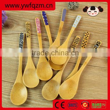 wood mixing custom printed wooden spoon