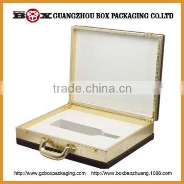 White Pu Leather Suite Case Storage Box