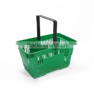 Popular Single Handle Supermarket Plastic Shopping Basket