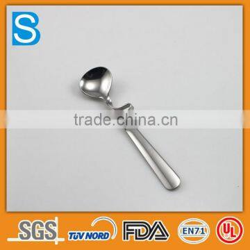 stainless steel bent teaspoon