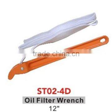 Belt oil filter wrench
