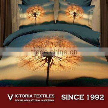 luxury classic design printed sheets set bedding comforter set 3D