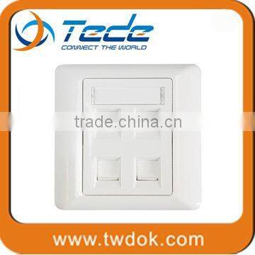 TEDE rj45 outlet faceplate 1/2/4/6 port