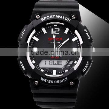 Hot selling ABS plastic japan movement quartz sport watch,wholesale sport watch