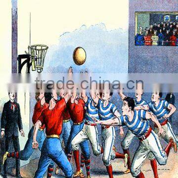 Victorian Basketball 12x18 Giclee on canvas