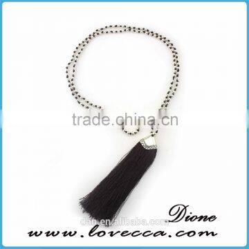 Cheap fashion popular modern tribal beaded necklace jewelry pendant