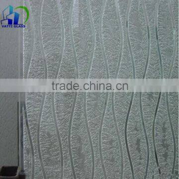 Regular size 6 mm 8 mm to 10 mm 12 mm frosted glass bathroom door and the bathroom window