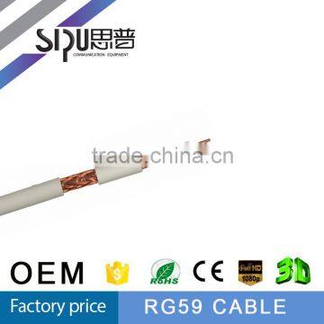 SIPU Factory price 0.81mm ccs 305m roll rg59 coaxial cable