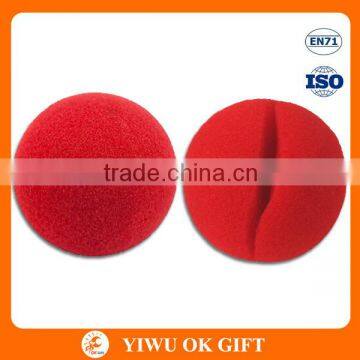 Factory Wholesale Carnival Party Clown Sponge Red Foam Nose