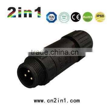 SQ14-3P IP68 10A Nylon Solder Waterproof Electric Cable Wire Connector photo-4