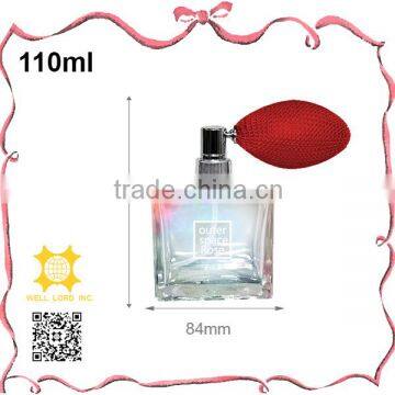 Colorful Sprinkle Dots Perfume Glass Atomizer With Royal Blue Bulb