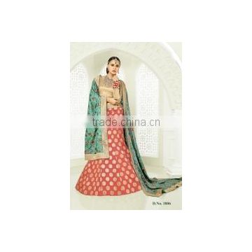 Gorgonize Rust Brocade Lehenga Choli/Online shopping for Indian lengha choli