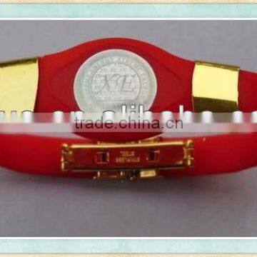 Wholesale price metal clip silicone band