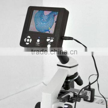 LCD digital microscope camera euipped with 3.6 inch TFT LCD screen