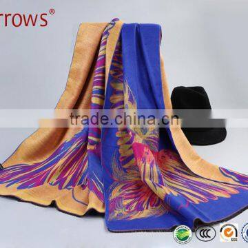 2016 Wholesale Scarves Eagles Printed Animal Shawl Acrylic Wool