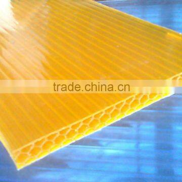 100% virgin bayer material with UV layer polycarbonate honeycomb roof sheet