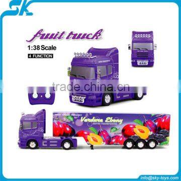 !New 1:38 fruit truck remote car large rc truck