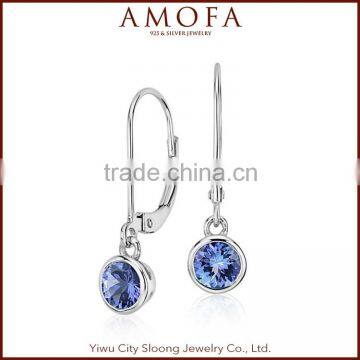 Fashion Light Weight Wholesale Sterling Silver Cz Stud Earrings