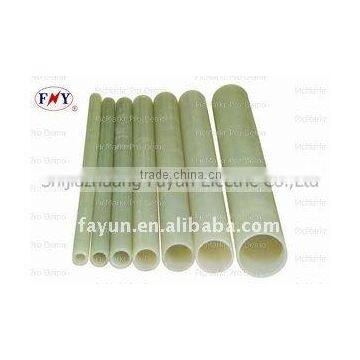 Coffee and green color fiber glass tube