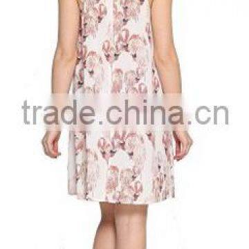 Sleeveless Ladies House Dress Digital Printed House Dress photo-3