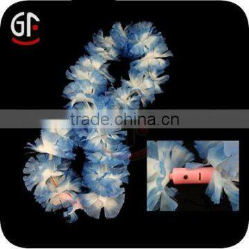 Most Popular China Supply Led White Orchid Flower Lei For Night Party