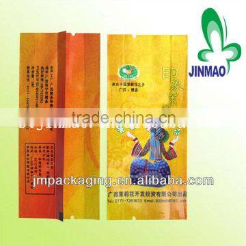 High quality tea bag/aluminium foil zipper tea bag