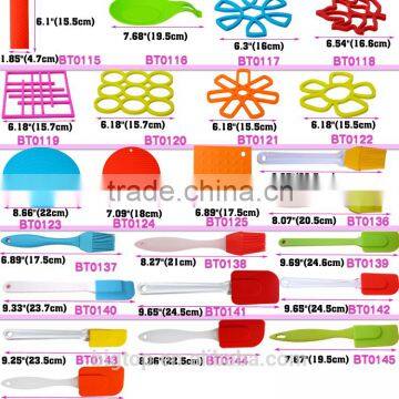 BT0188 Wholesale Silicone Circular Heat Resistant Table Mat Collapsible Cup Mat Leaf-shaped Table Mat photo-5