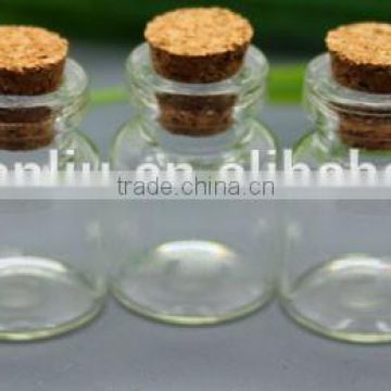 Mini 5/10/20/30/50ml bottle with cork, wishing bottle drift bottle glass floating bottle