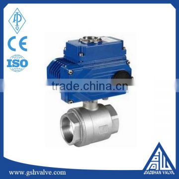 factory supply 12 volts motorized 2 way cf8m ball valve