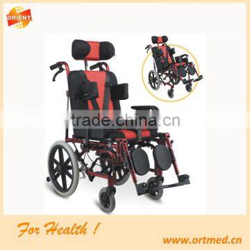 AU958LBCGPY-38 Aluminum wheelchair with safety belt