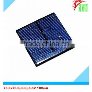 PET laminated 0.55W 5.5V 100mA solar panel