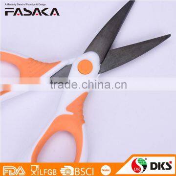 SH13015WOT-2016 New Design Professional 5" Coated Black Titanium Blade Office Scissors With PP+TPR Handle photo-3