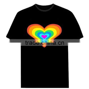 light up music t-shirts,LT-021